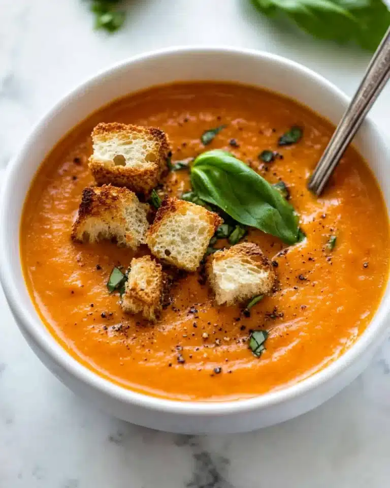 Creamy Tomato Basil Soup Recipe