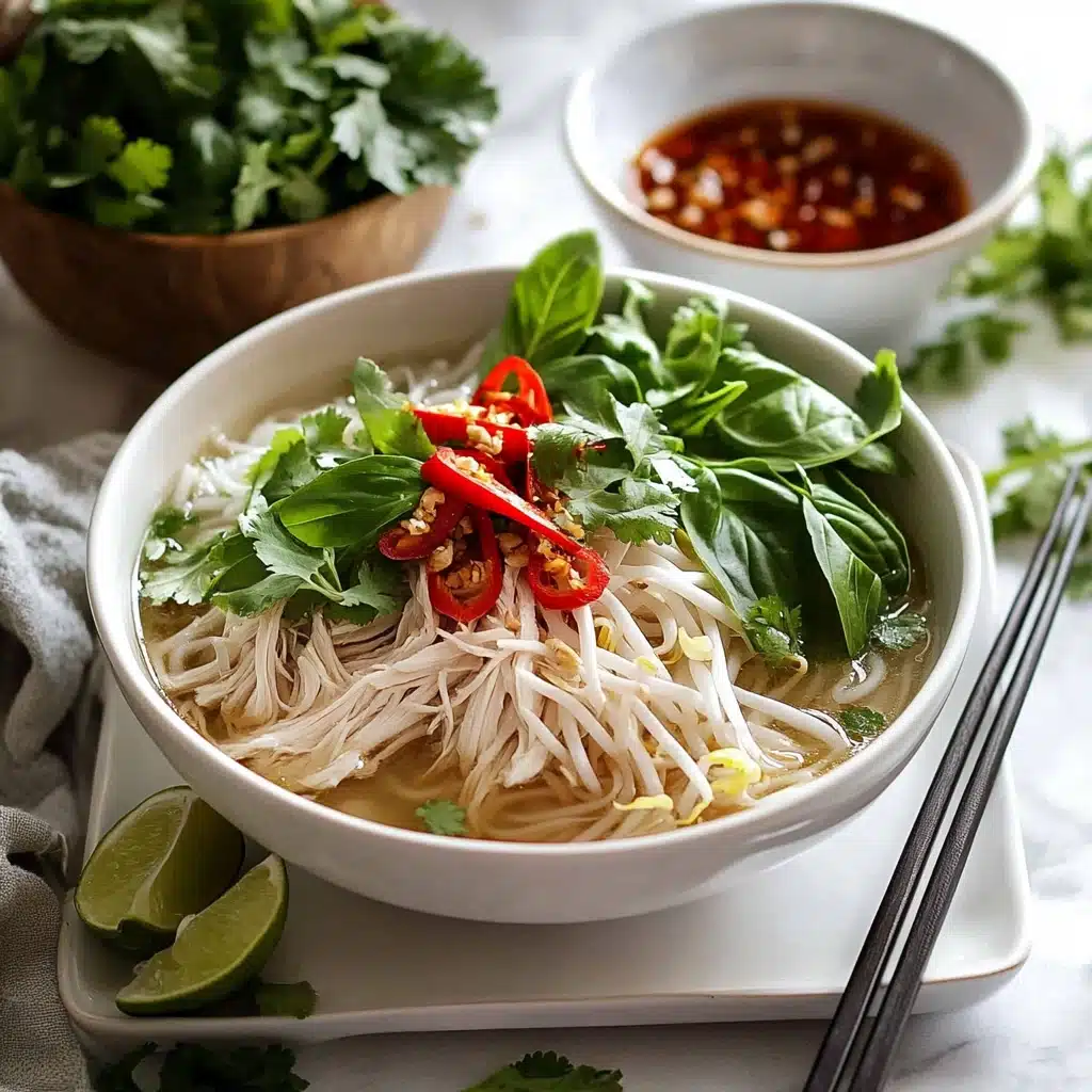 Vietnamese Chicken Pho Soup Recipe - Recipe Image