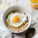 Savory Steel Cut Oats with Poached Egg Recipe