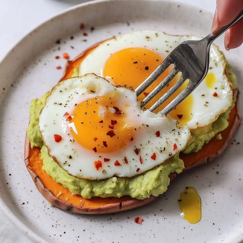 Sweet Potato Toast with Fried Eggs Recipe - Recipe Image