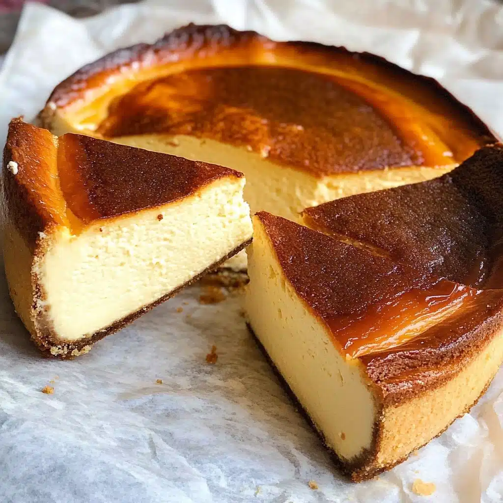 Creamy Burnt Basque Cheesecake Recipe - Recipe Image