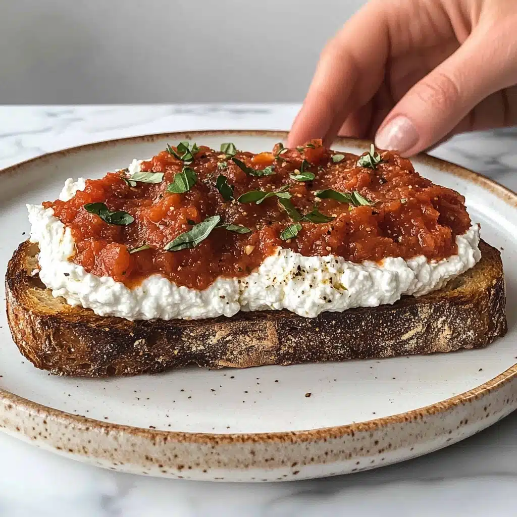 Blistered Cherry Tomato Toast Recipe - Recipe Image