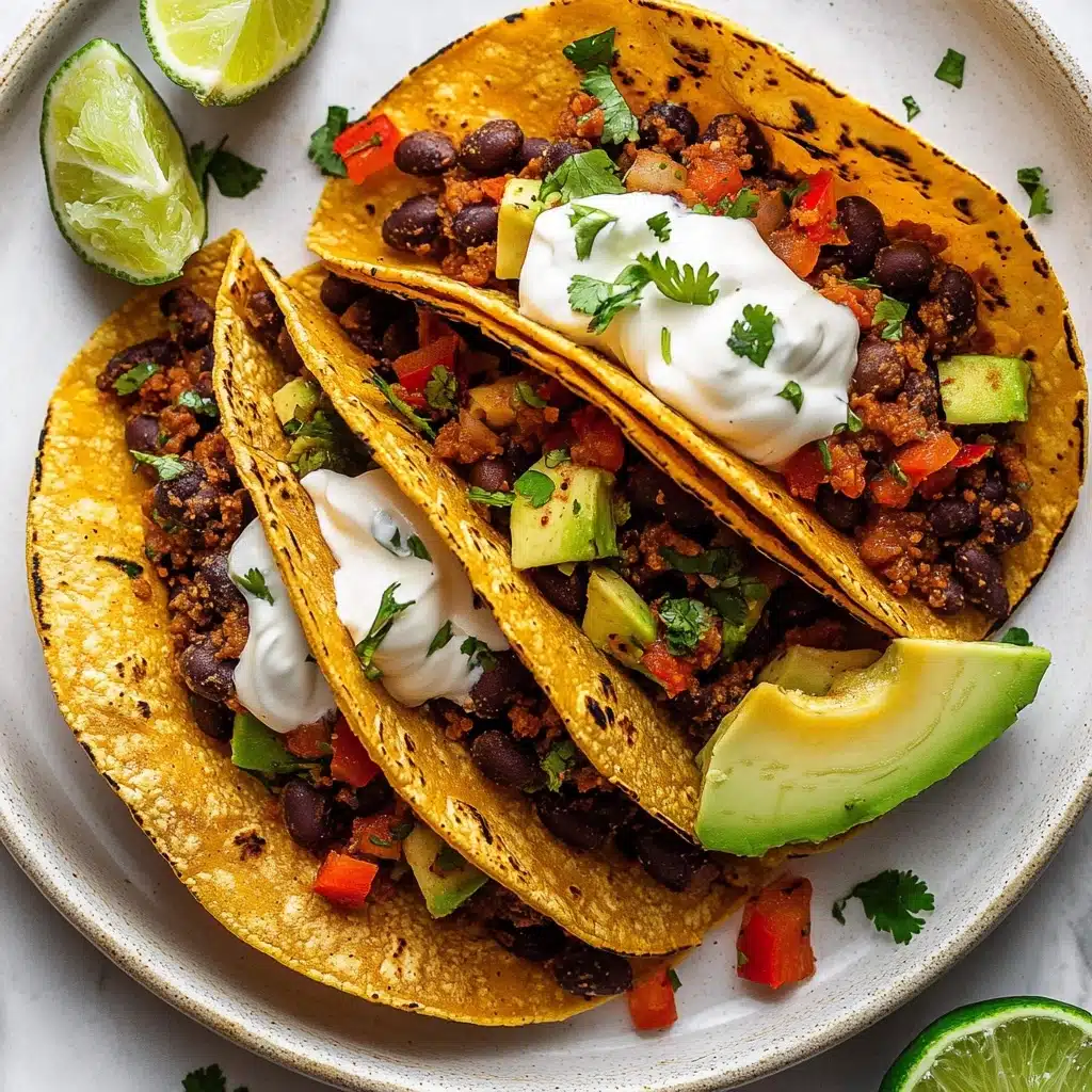 Crispy Chipotle Black Bean Tacos Recipe - Recipe Image