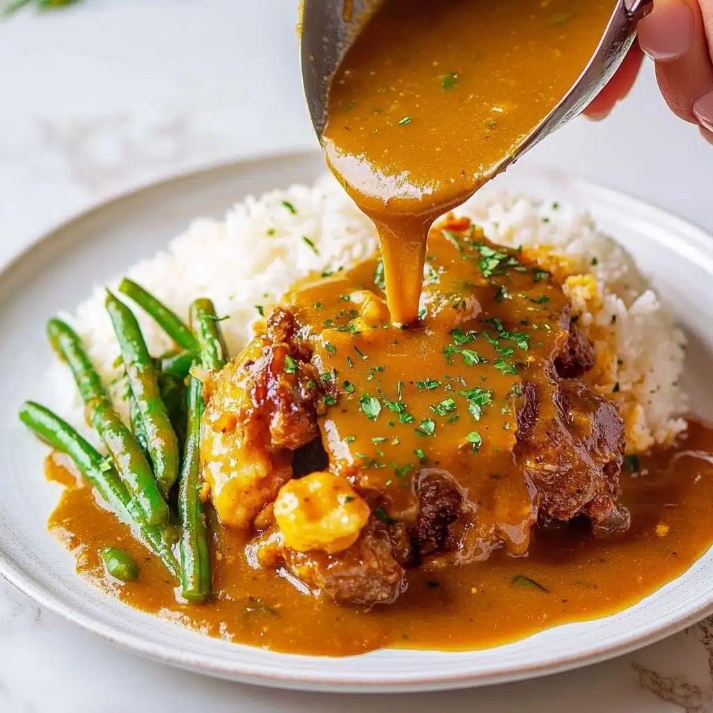 The Best Smothered Turkey Wings Recipe - Recipe Image