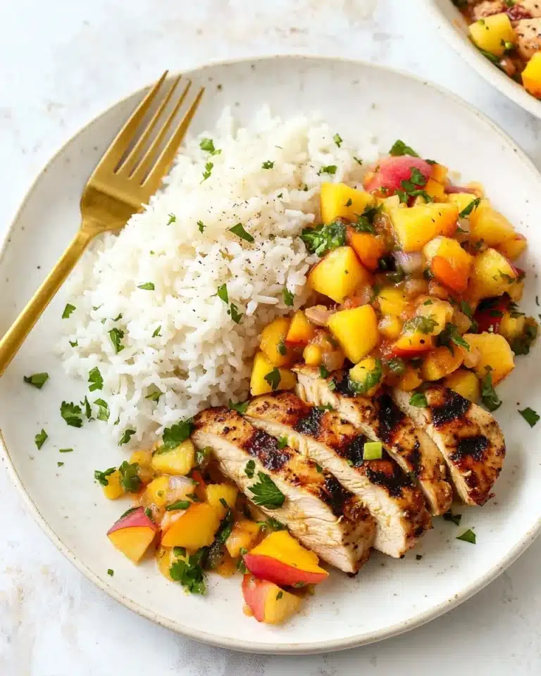 Grilled Jalapeño Peach Chicken Recipe