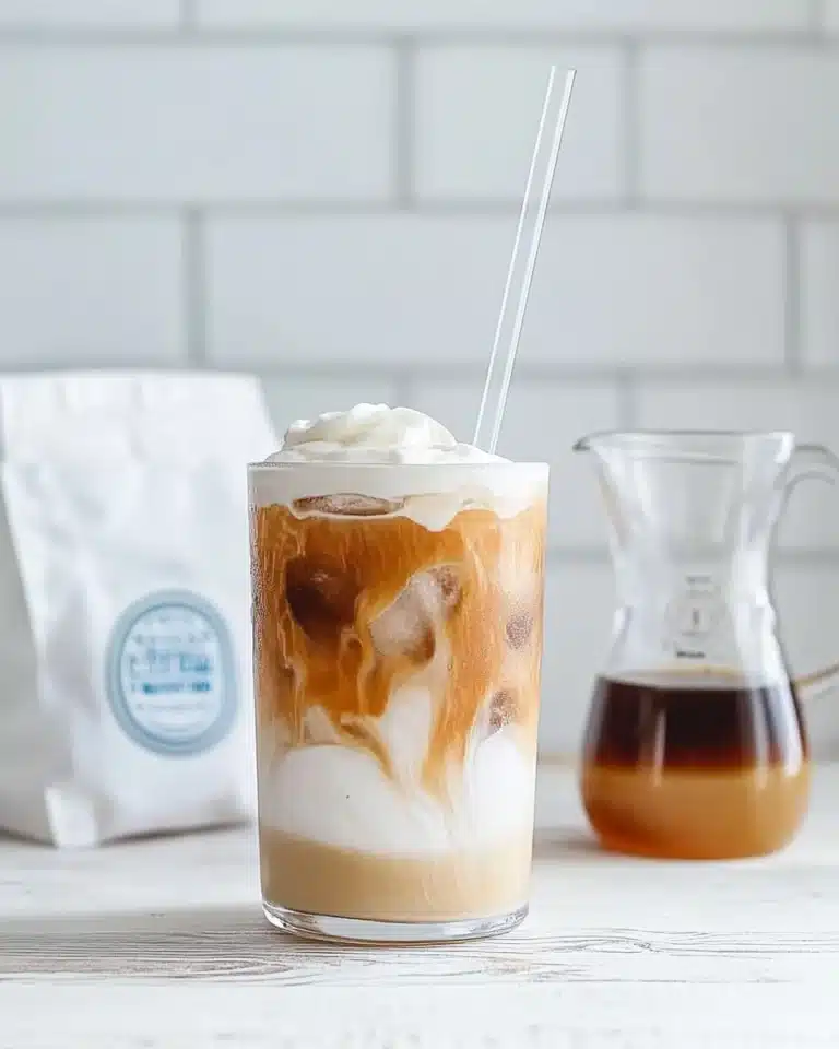 Sea Salt Caramel Cold Brew with Caramel Cold Foam Recipe
