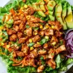 Crispy Hot Honey Chicken Salad with Yogurt Dressing Recipe