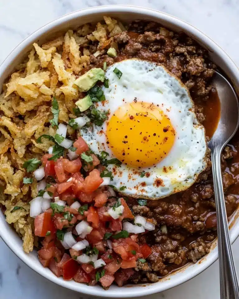 Breakfast Chili and Eggs Recipe