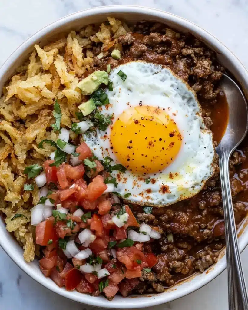 Breakfast Chili and Eggs Recipe