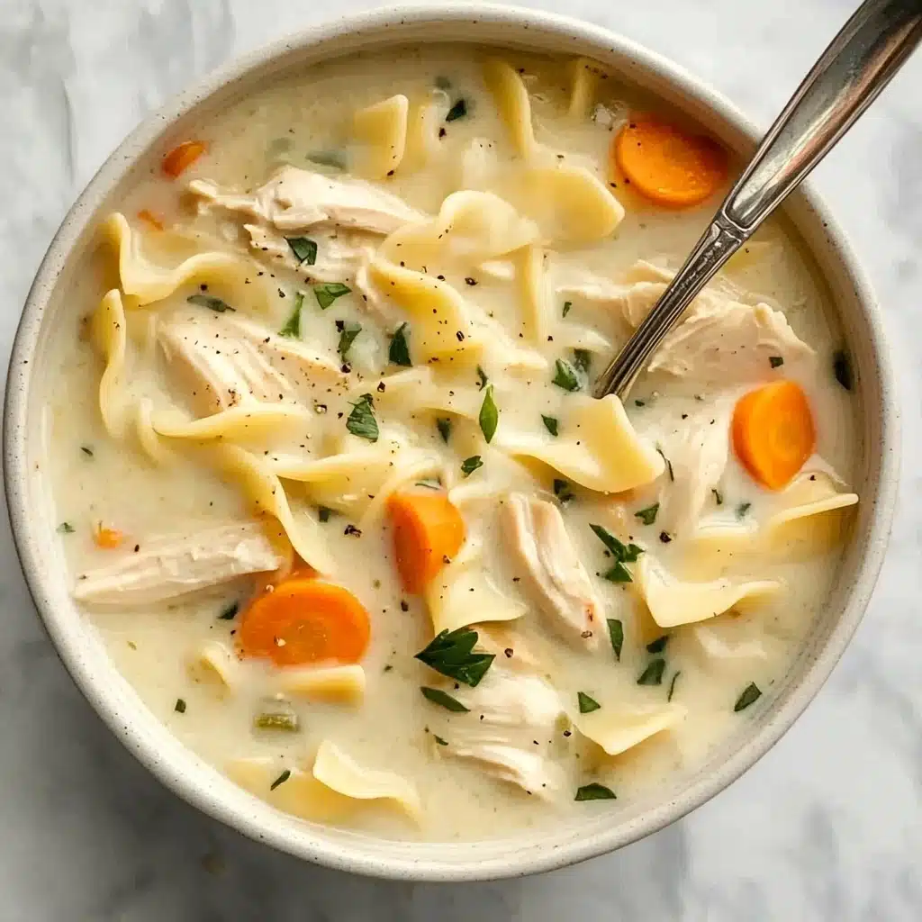 Creamy Chicken Noodle Soup Recipe - Recipe Image
