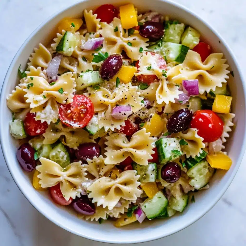 Greek Pasta Salad Recipe - Recipe Image