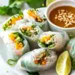 Coconut Chicken Rice Paper Rolls Recipe