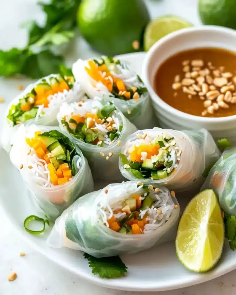 Coconut Chicken Rice Paper Rolls Recipe