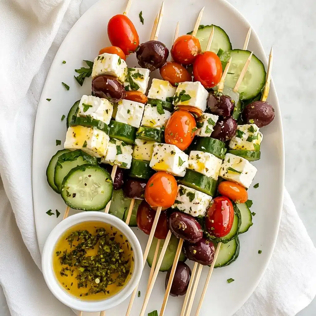 Greek Salad Skewers Recipe - Recipe Image
