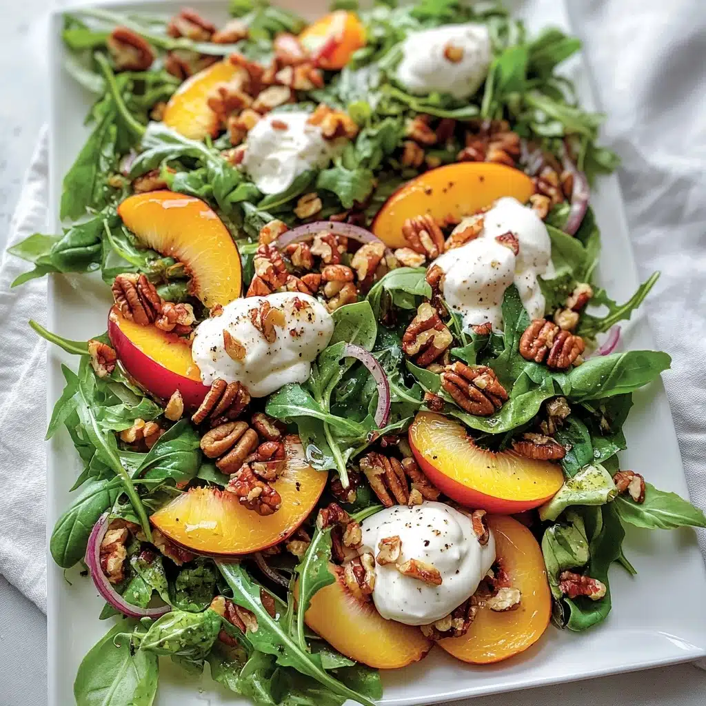 Summer Peach Salad with Burrata Recipe - Recipe Image