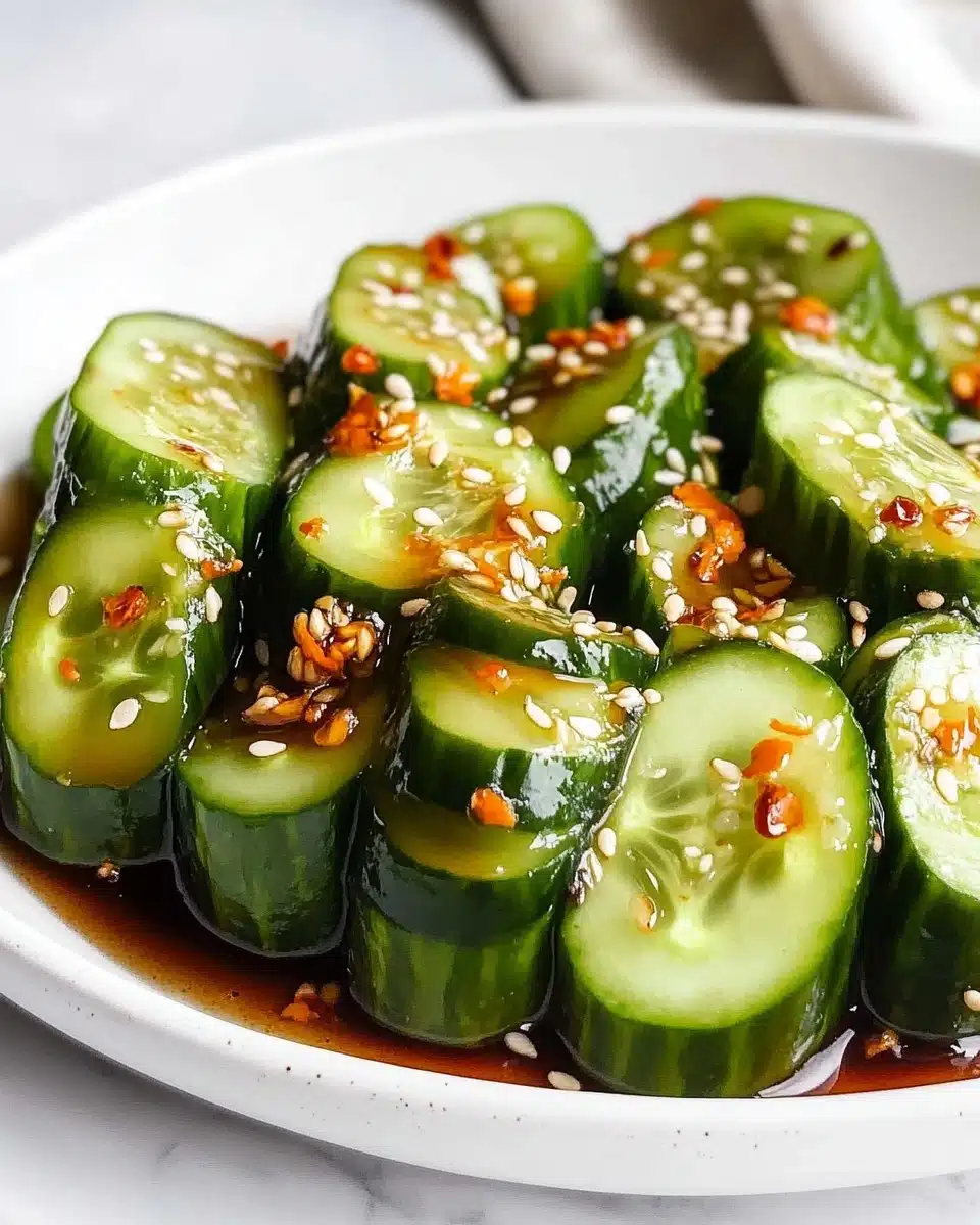 Easy & Quick Spicy Asian Cucumber Salad Recipe