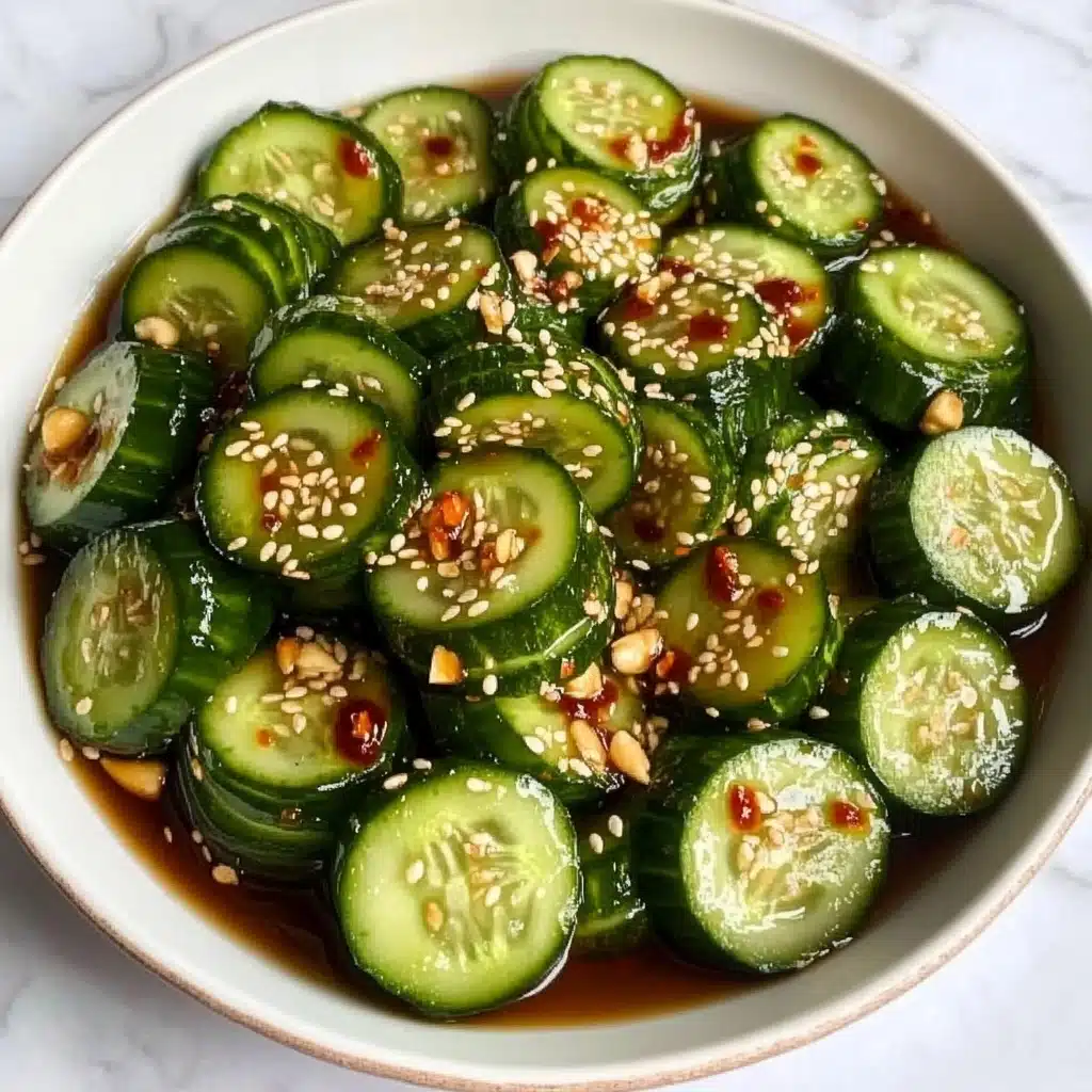 Easy & Quick Spicy Asian Cucumber Salad Recipe - Recipe Image