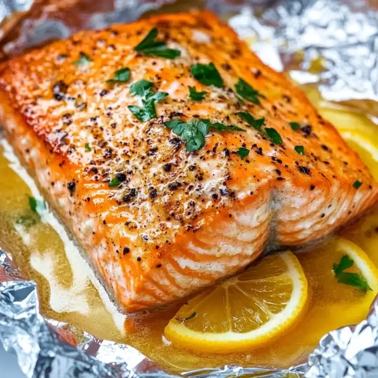 Sheet Pan Lemon Garlic Butter Salmon Recipe