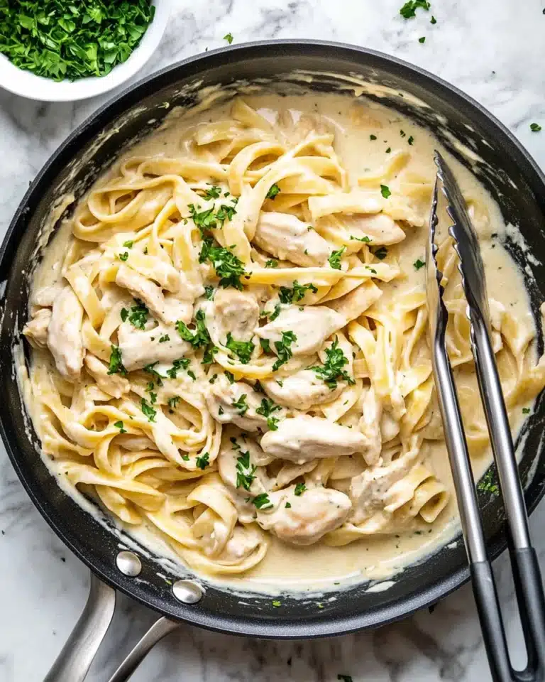 One Pot Chicken Alfredo Pasta Recipe