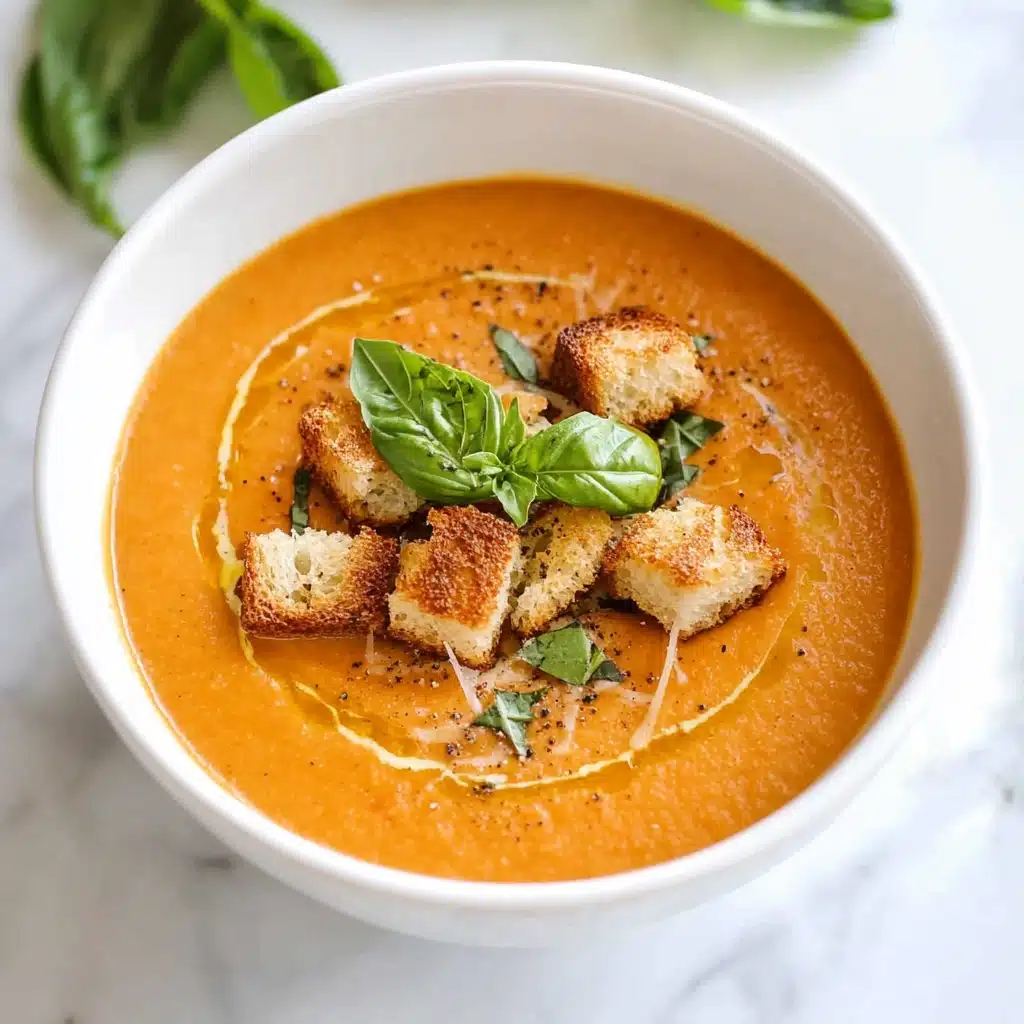 Creamy Tomato Basil Soup Recipe - Recipe Image