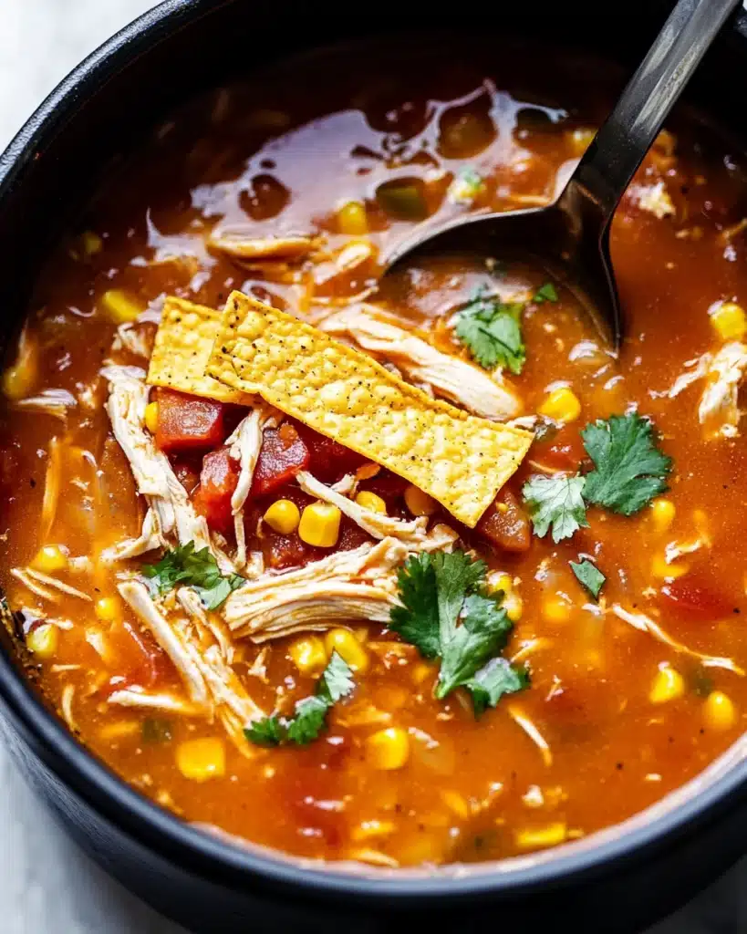 Slow Cooker Chicken Tortilla Soup Recipe