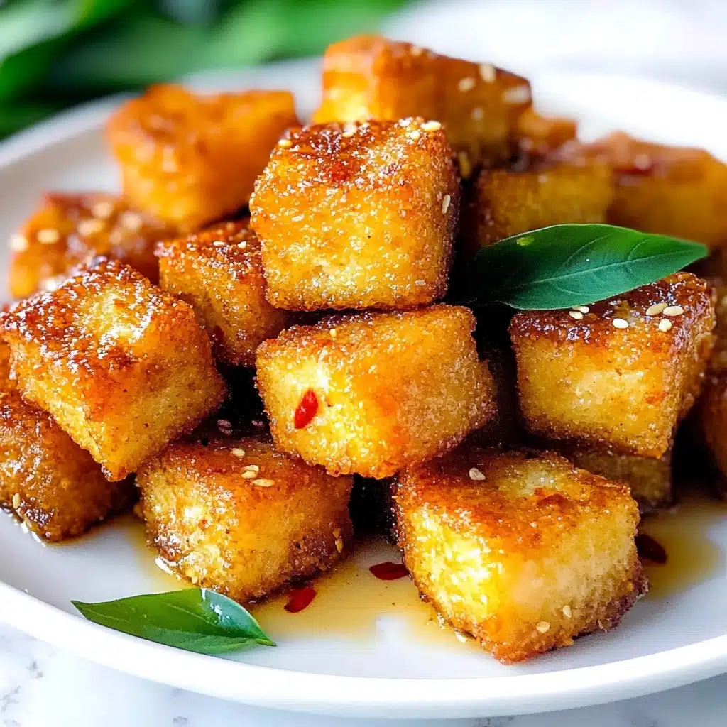 Fried Halloumi Bites with Honey Chili Sauce Recipe - Recipe Image