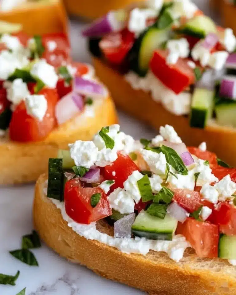 20-Minute Greek Bruschetta with Whipped Feta Recipe