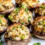 Scallion Jalapeño Popper Stuffed Mushrooms Recipe