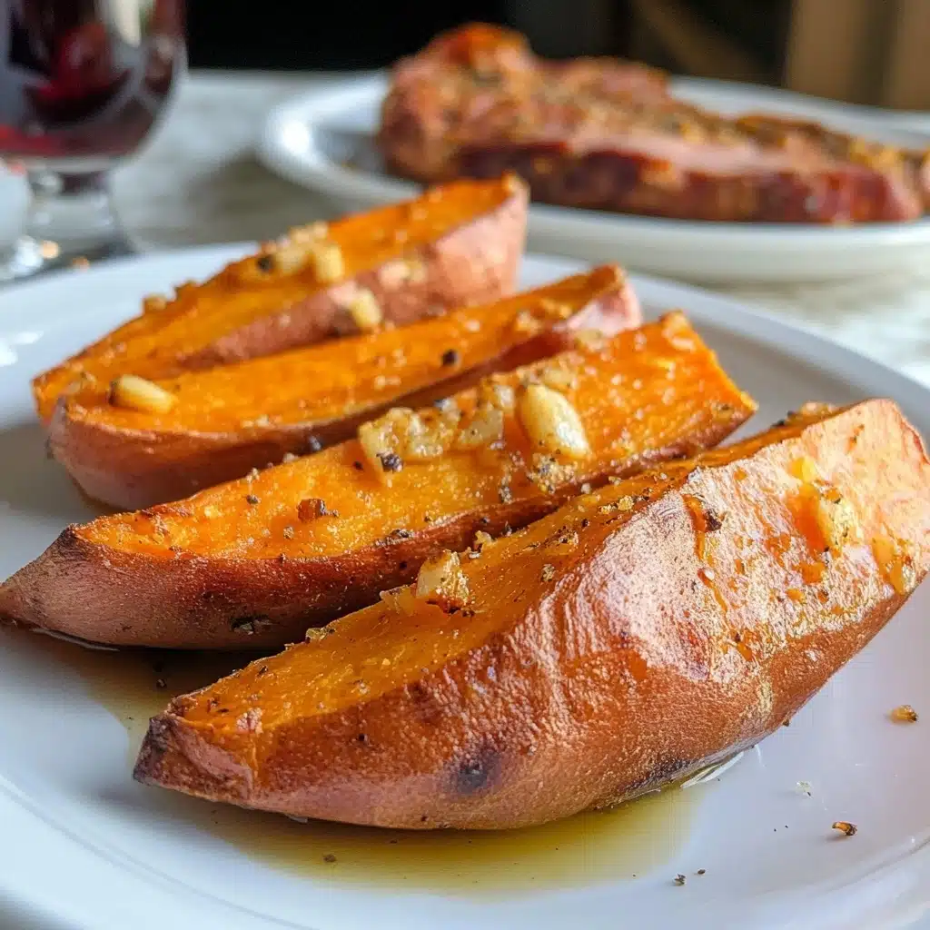 Maple Pecan Roasted Sweet Potato Wedges Recipe - Recipe Image