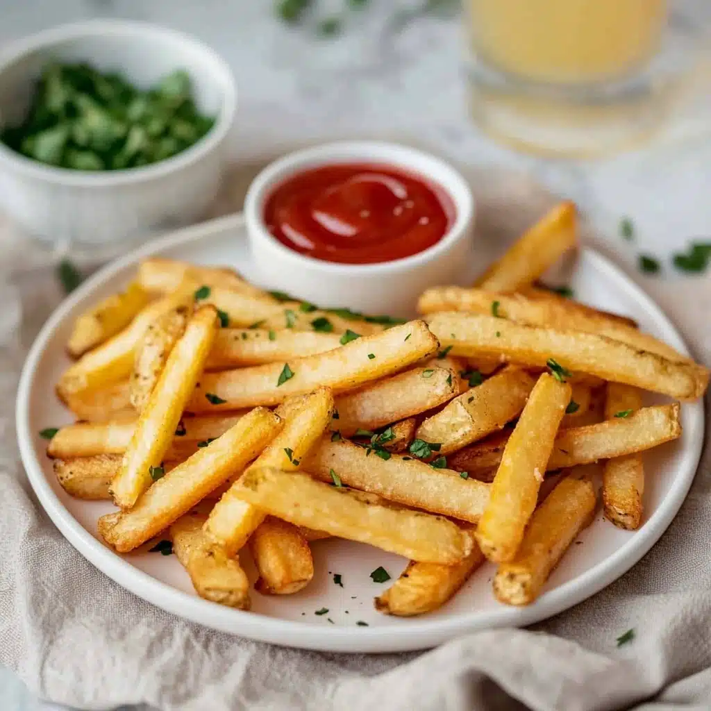 Crispy Polenta Fries with Marinara Dipping Sauce Recipe - Recipe Image