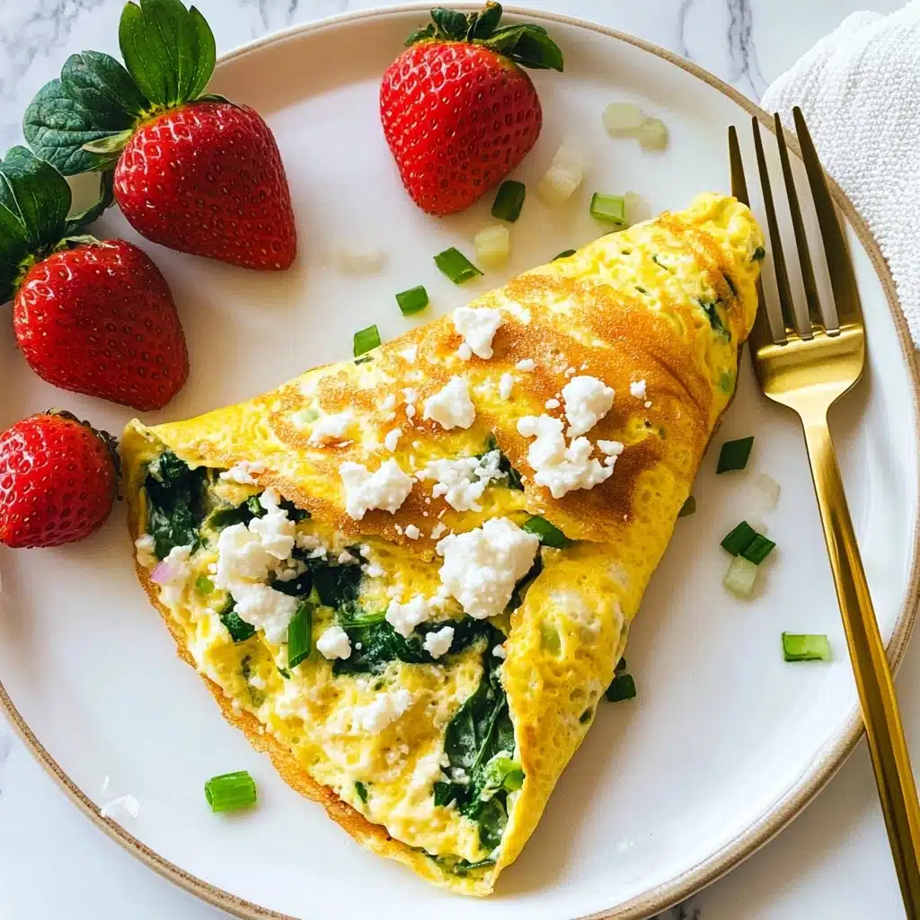 Spinach Feta Omelette Recipe - Recipe Image