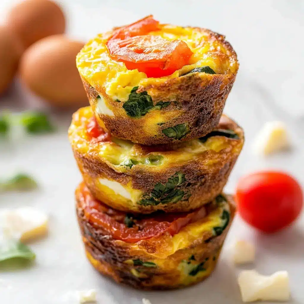 Feta and Vegetable Frittata Egg Muffins Recipe - Recipe Image