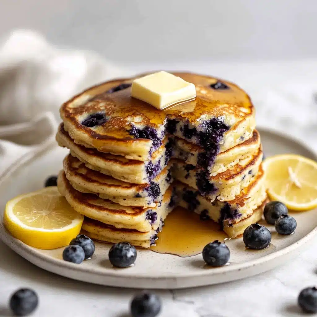 Blueberry Lemon Ricotta Pancakes Recipe - Recipe Image