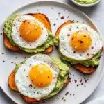 Sweet Potato Toast with Fried Eggs Recipe