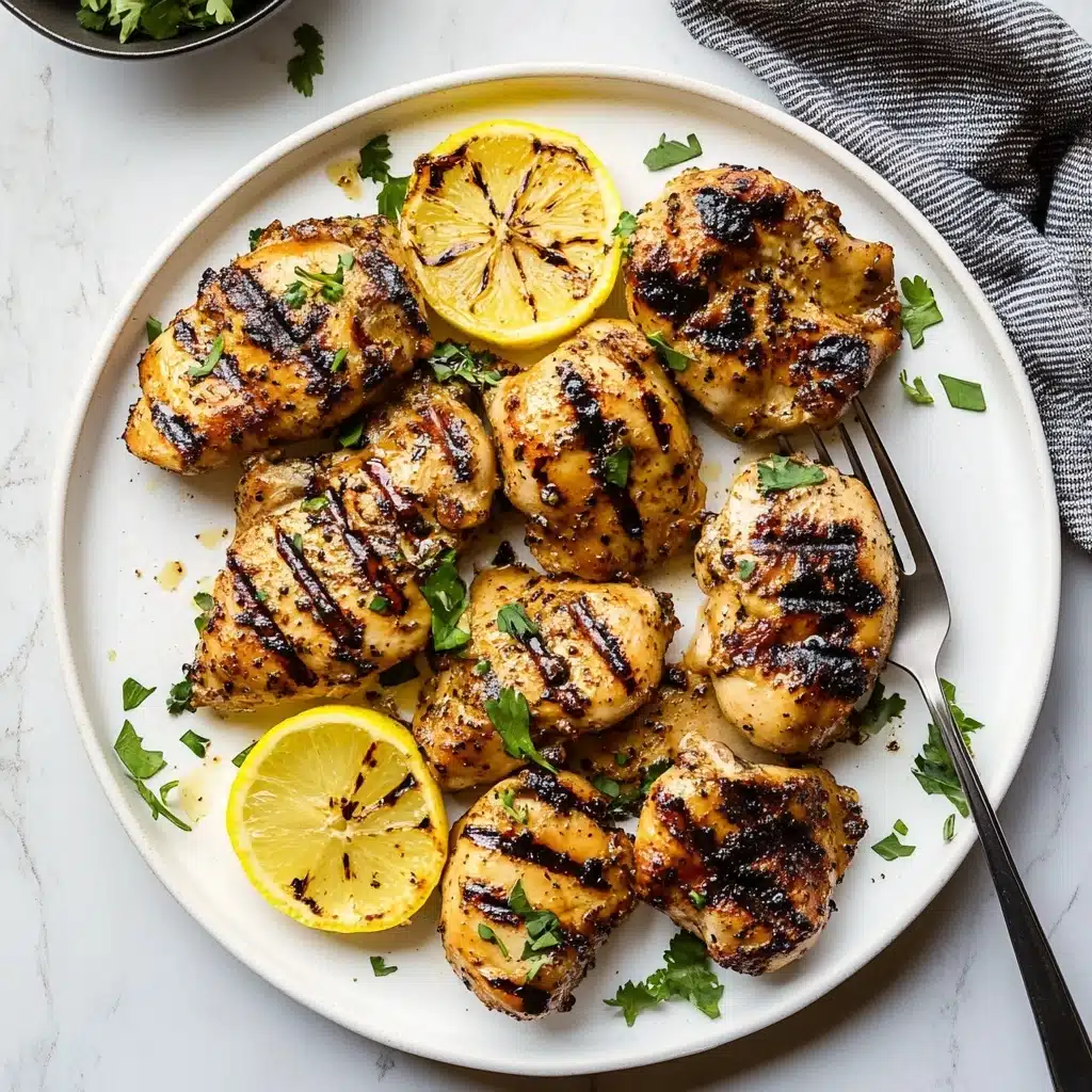 Lemon Ginger Soy Marinated Grilled Chicken Recipe - Recipe Image