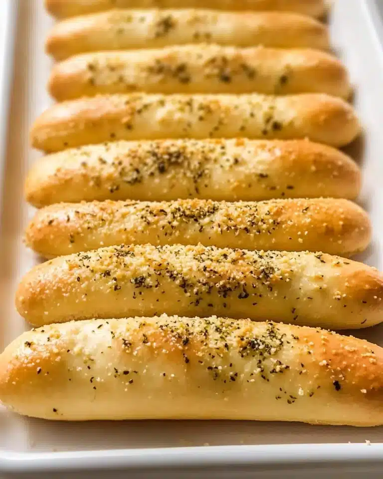 Garlic Parmesan Homemade Breadsticks Recipe