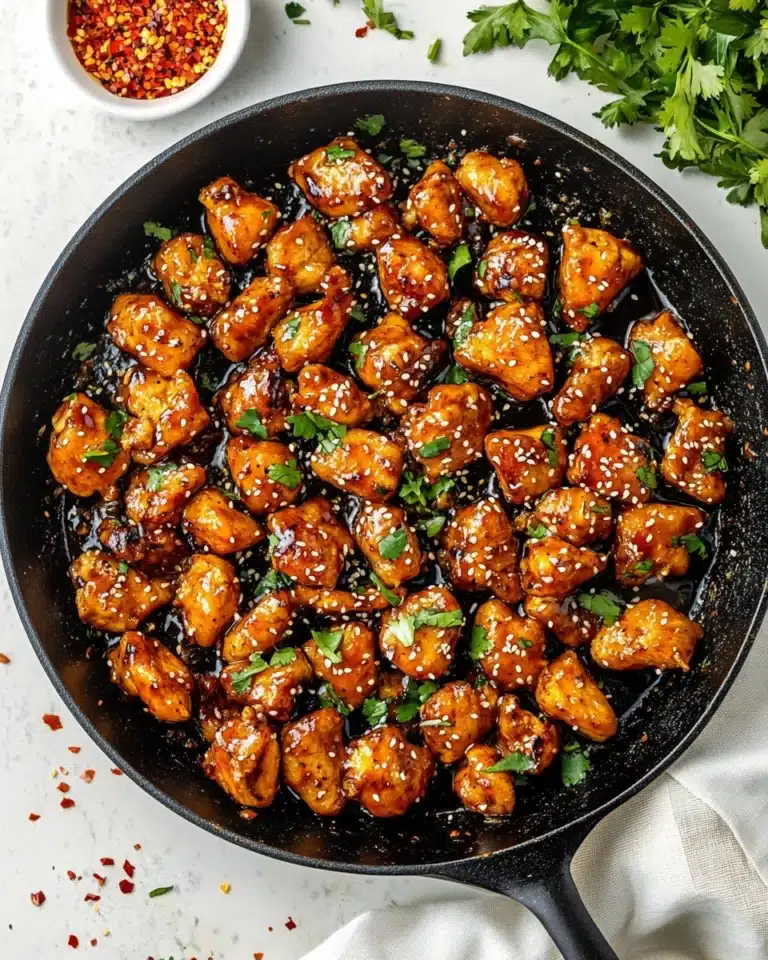 Honey Garlic Chicken Bites Recipe