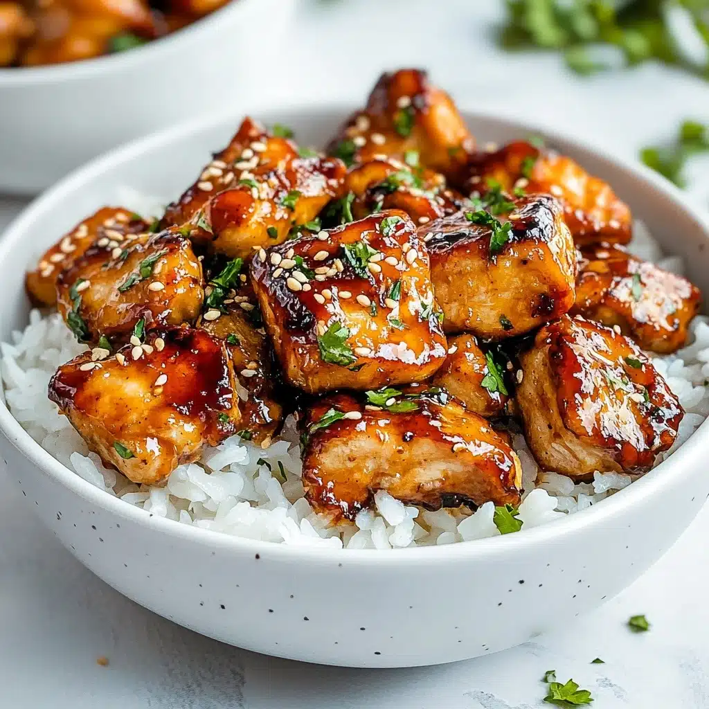 Honey Garlic Chicken Bites Recipe - Recipe Image