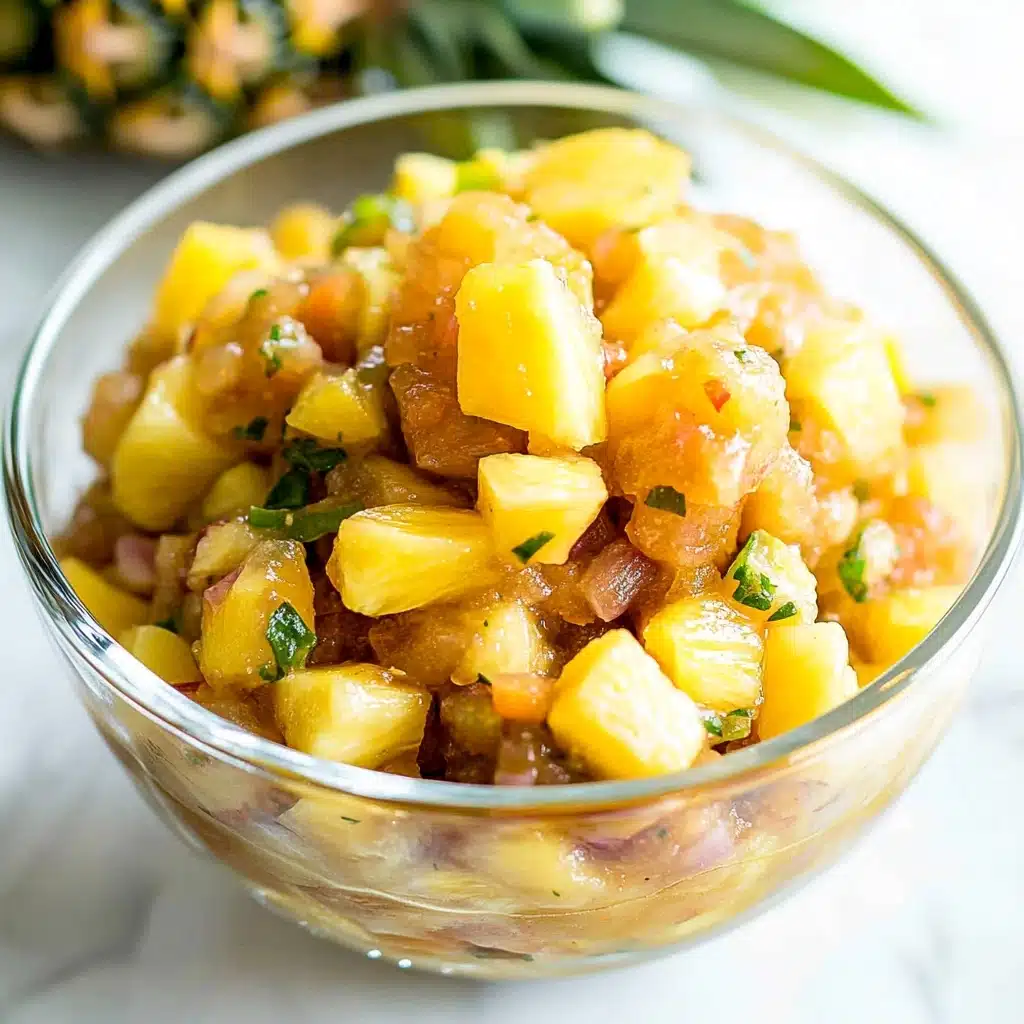 Sweet and Sour, Hot and Spicy Pineapple Chutney Recipe - Recipe Image