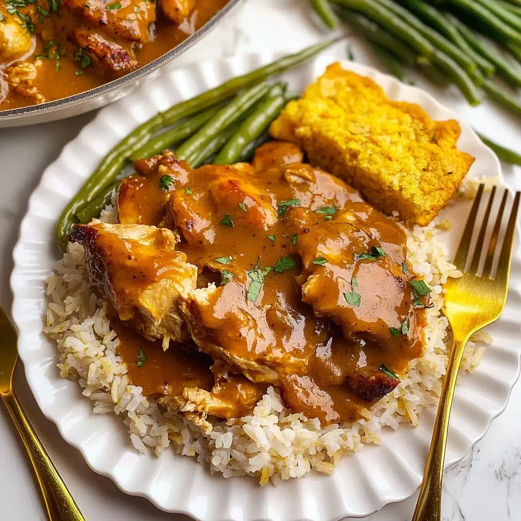 The Best Smothered Turkey Wings Recipe - Recipe Image