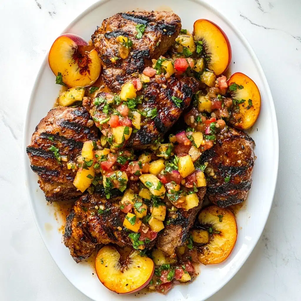 Grilled Jalapeño Peach Chicken Recipe - Recipe Image