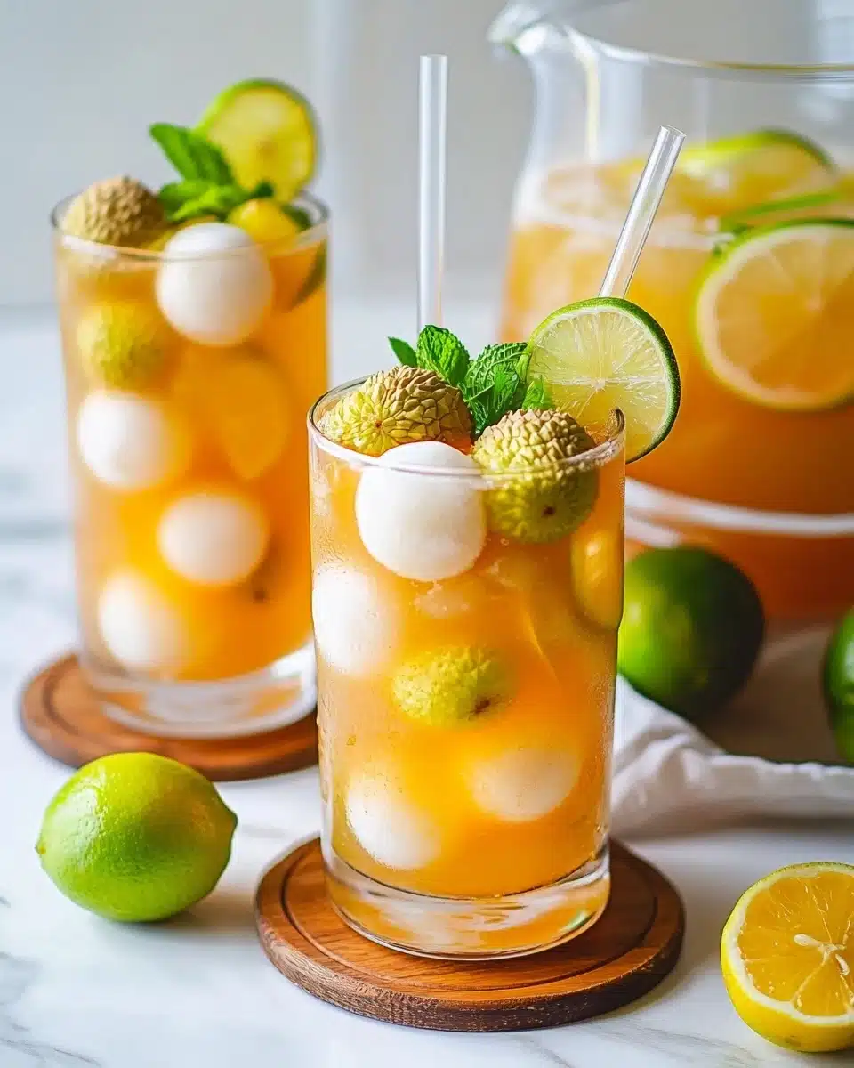 Lychee Iced Tea Recipe - Recipe Image