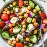 The Best Greek Chickpea Salad Recipe