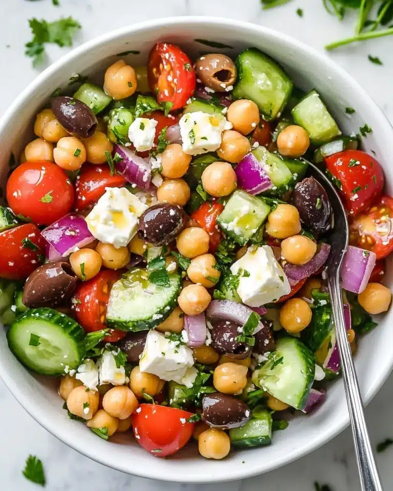 The Best Greek Chickpea Salad Recipe