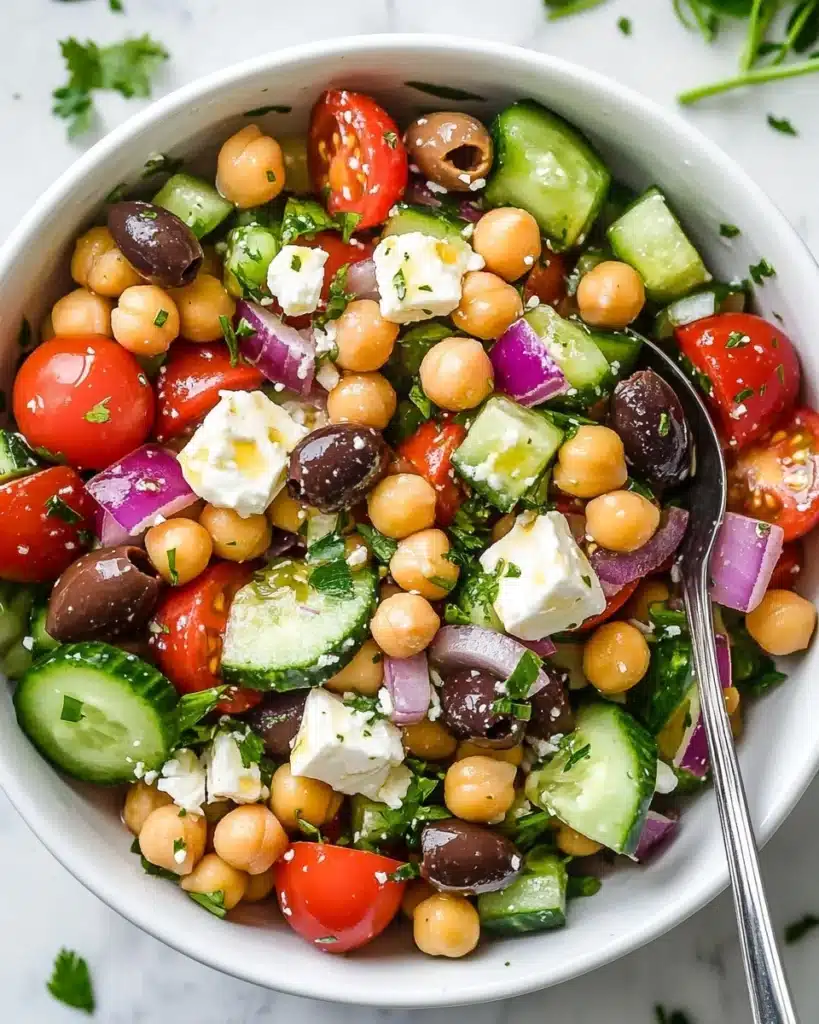 The Best Greek Chickpea Salad Recipe