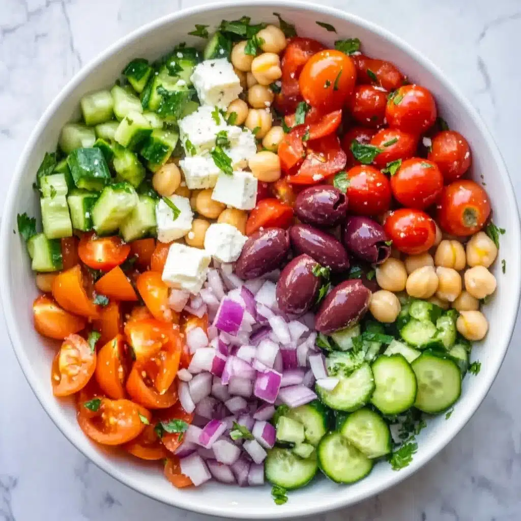 The Best Greek Chickpea Salad Recipe - Recipe Image