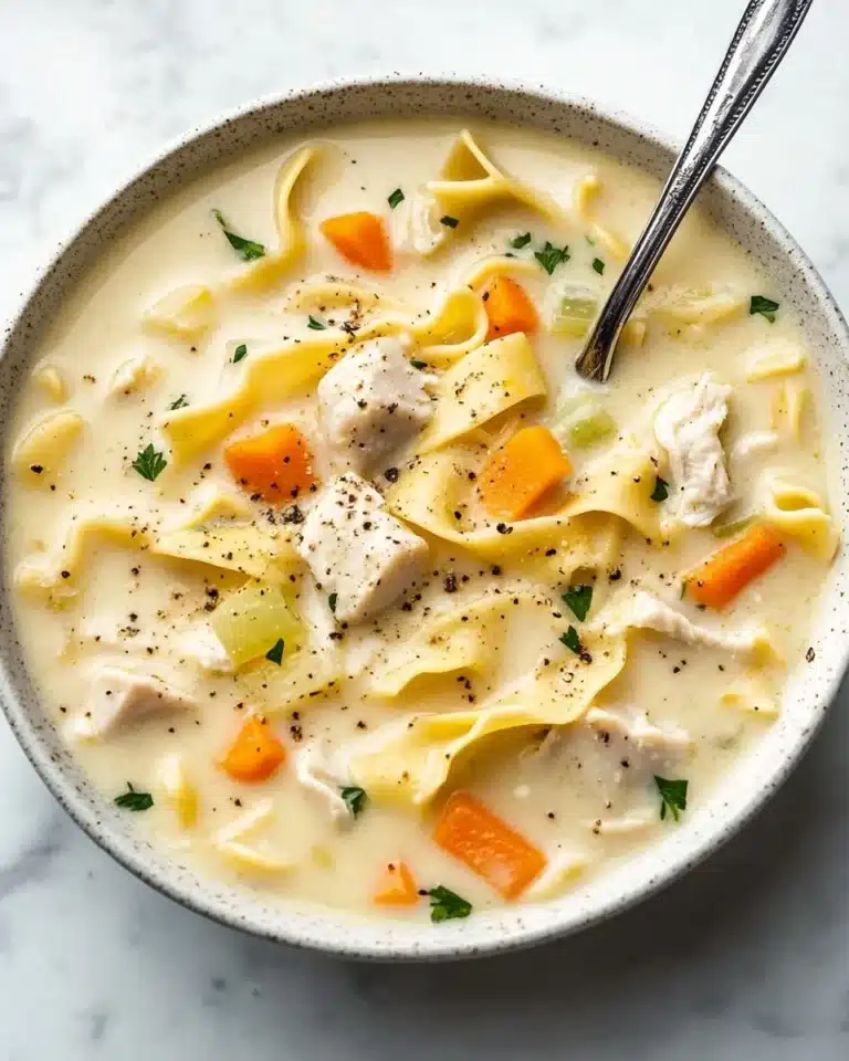 Creamy Chicken Noodle Soup Recipe