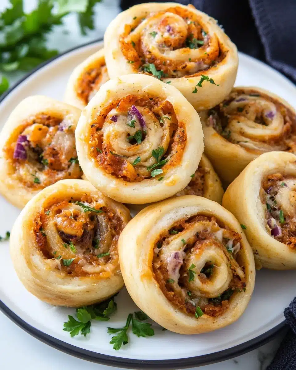 BBQ Chicken Pizza Rolls Recipe