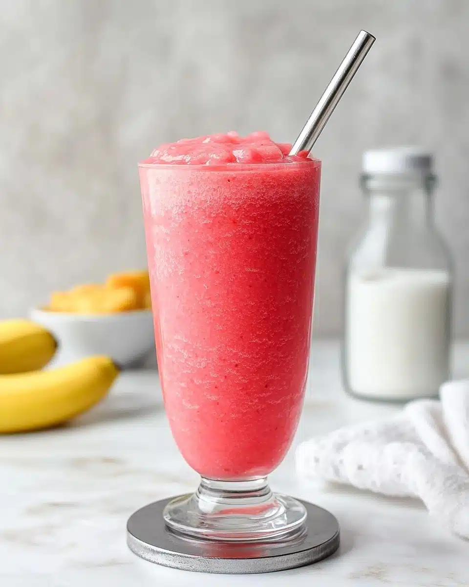 Healthy Watermelon Banana Smoothie Recipe