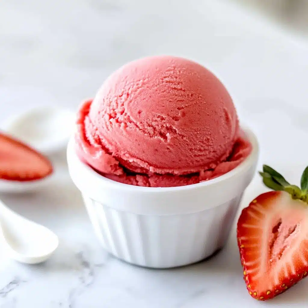 2-Ingredient Strawberry Sorbet Recipe - Recipe Image